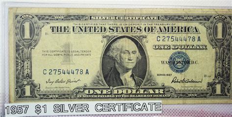 1957 1$ Silver Certificate - For Sale, Buy Now Online - Item #355992