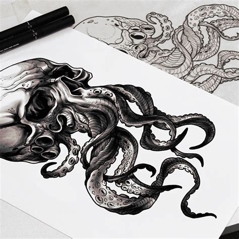 Skulls n' Tentacles | Behance