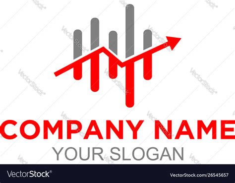 Accounting trading logo design Royalty Free Vector Image