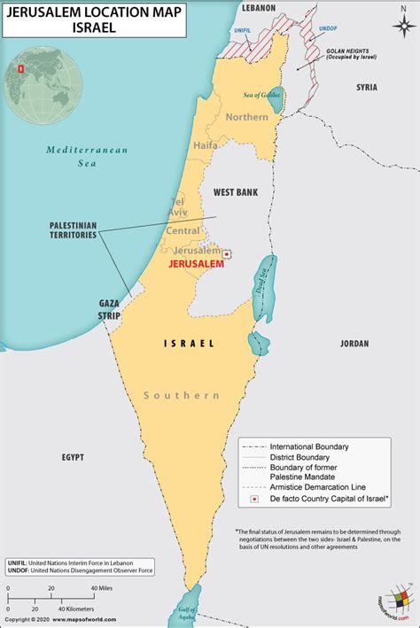 Jerusalem On A Map