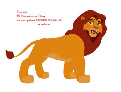 Simba Base by CONNOR-RK800-343 on DeviantArt