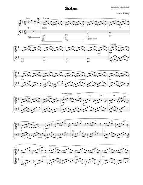 Download and print in PDF or MIDI free sheet music for Solas by Jamie ...