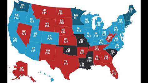 Map Of The Worst States In America America Map States In America | Images and Photos finder