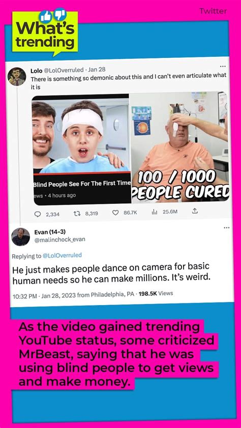 MrBeast helps 1,000 blind people see again, but some aren’t happy ...