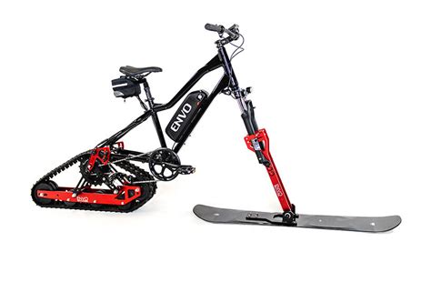 turn your bike into an all-electric SnowBike with this ENVO kit