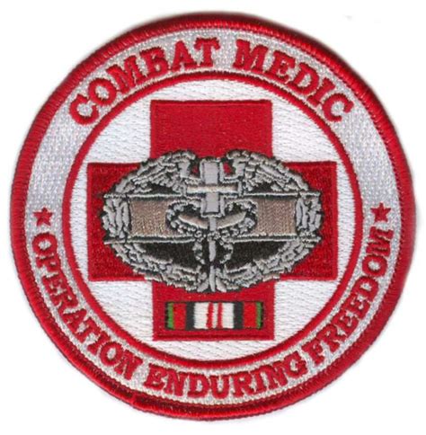 Combat Medic Operation Enduring Freedom Veteran Patch - Operation Enduring Freedom Patches ...