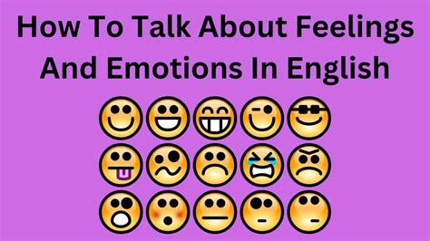 How To Talk About Feelings And Emotions In English - Man Writes