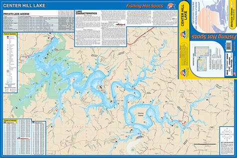 Center Hill Lake Fishing Map