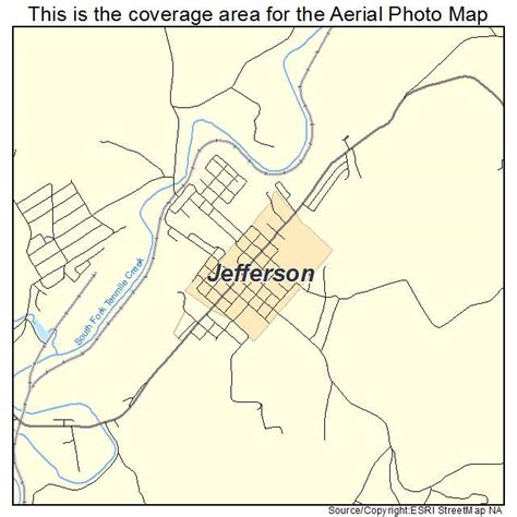 Aerial Photography Map of Jefferson, PA Pennsylvania