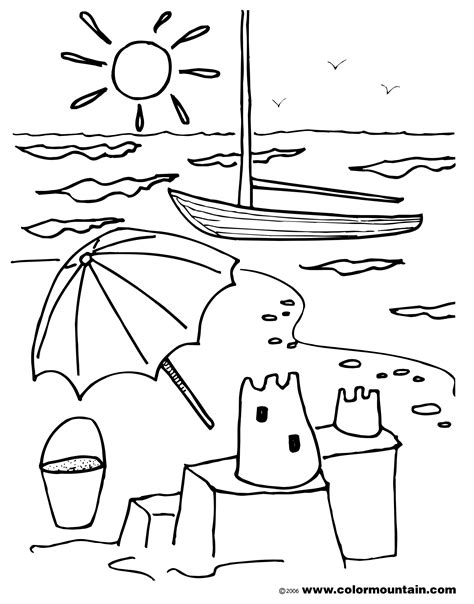 Summer Season Coloring Pages - Coloring Home