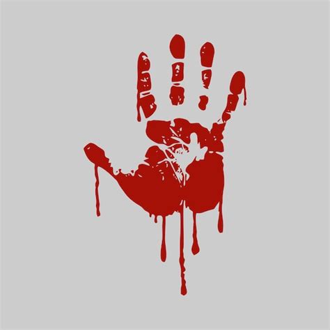 Bloody Hand Print Svg Bloody Handprint Svg Dripping Blood - Etsy