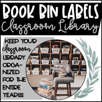 the book bin labels for classroom library