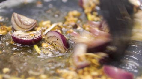 Cooking Onions Stock Video Footage for Free Download