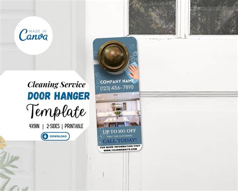 Door Hanger Flyer Template Cleaning Service Template Office Cleaning ...