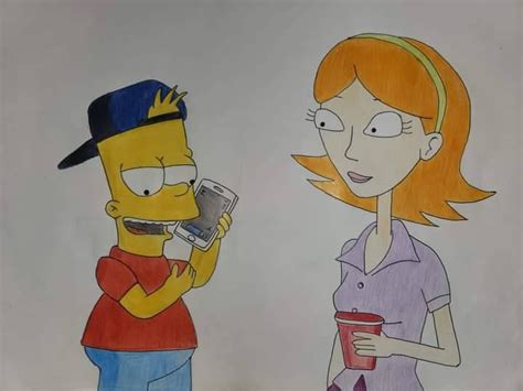 Bart Simpson and Jessica by ArtisticSloth7 on DeviantArt