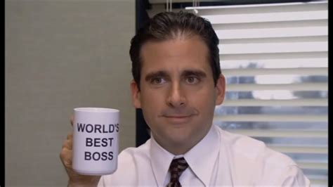 Michael Scott, World's Best Boss | Here's to you, Michael Scott. # ...