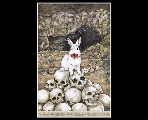 Killer Rabbit of Caerbannog Poster Art Print by Chris Oz Fulton - Etsy Hong Kong