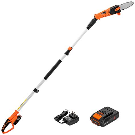 Costway Cordless 20V 9-feet Pole Saw/Chainsaw w/Auto-Tension, Battery & Charger Included ...