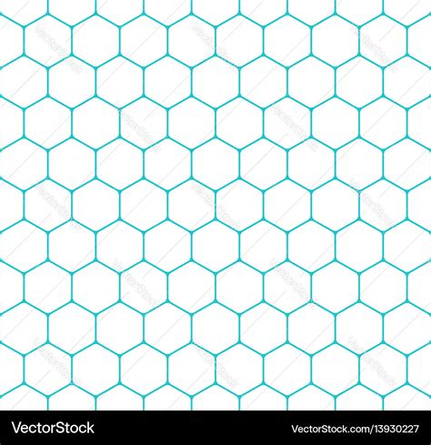 Seamless pattern honeycomb hexagon shapes Vector Image