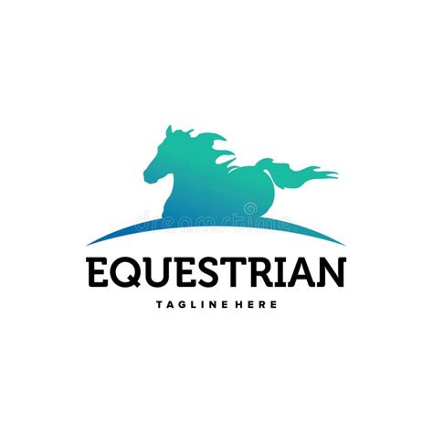 Equestrian Logo Design Template Stock Vector - Illustration of show ...