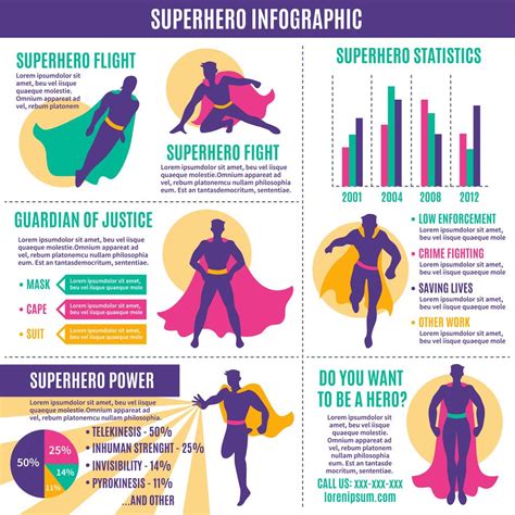 Superhero Infographics Layout 471233 Vector Art at Vecteezy