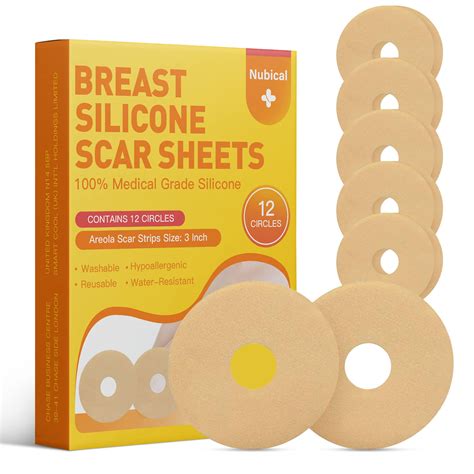 Silicone Scar Sheets for Breast 12 Pack - Medical Scar Removal Sheets - Silicone Sheet Breast ...