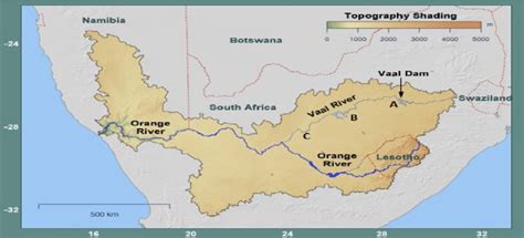 Vaal River Map