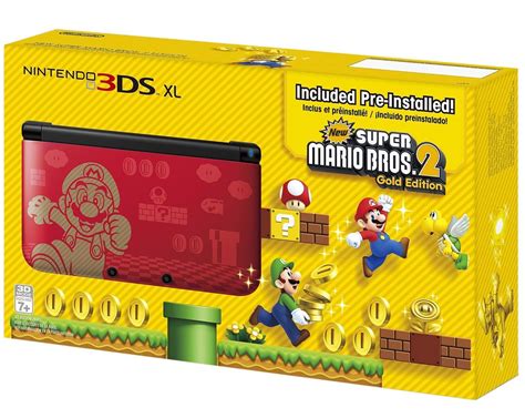 Nintendo 3DS XL New Super Mario Bros. 2 Gold Edition Bundle (with Super Mario Bros. 2 Pre-Installed)