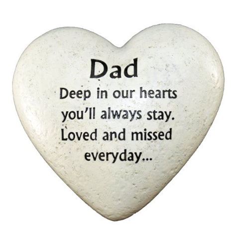 Graveside Memorial Ornaments - Heart Plaque Dad | Short memorial quotes, Dad memorial quotes ...