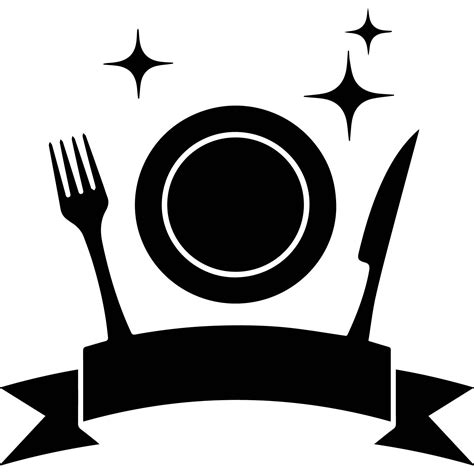 Kitchen Plate Logo Business Restaurant Cafeteria Food Dining