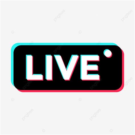 Tiktok Clipart Transparent Background, Tiktok Live Icon Sign, Tiktok ...