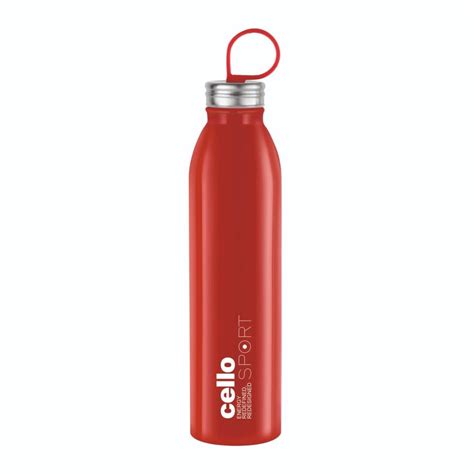 Plastic Red Cello Water Bottle, 750 mL at best price in Vadodara | ID: 2849083342433