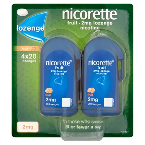 Buy Nicorette Fruit Lozenges 2mg | Chemist Direct