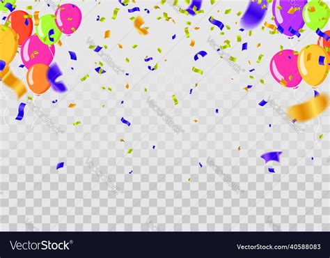 Group of colors glossy helium balloons background Vector Image