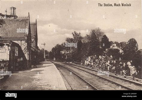 Much Wenlock railway station Stock Photo - Alamy