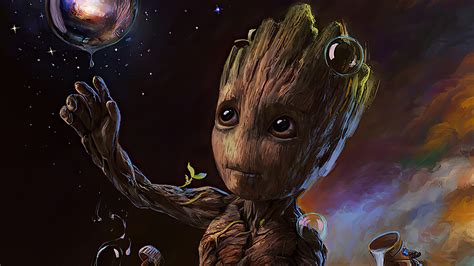 1280x720 Baby Groot 2020 Art 720P ,HD 4k Wallpapers,Images,Backgrounds,Photos and Pictures