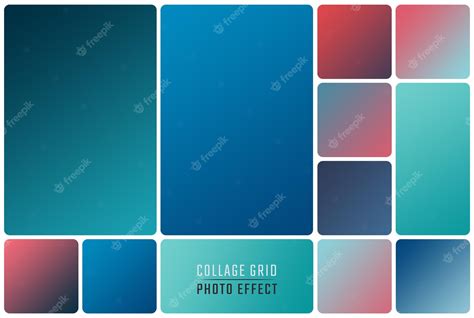 Premium PSD | Photo collage frame grid effect mockup