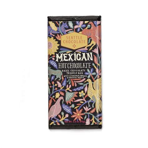 Seattle Chocolates, Bar Mexican Hot Chocolate, 2.5 Ounce - Walmart.com ...