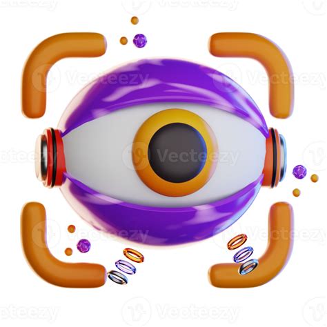 Eye Scanner technology illustration 3d 41486534 PNG