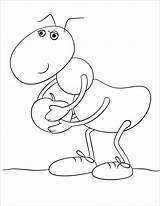 Cartoon Ant Coloring Page  ColoringBay sketch template