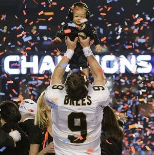 Pic of the Day ~ Super Bowl XLIV MVP Drew Brees & His Son - Straight ...