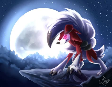 Lycanroc (Midnight form) by HintoMikto on DeviantArt