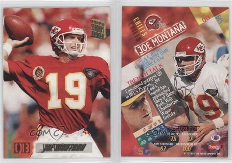 1994 Topps Stadium Club #615 Joe Montana Kansas City Chiefs Football Card | eBay