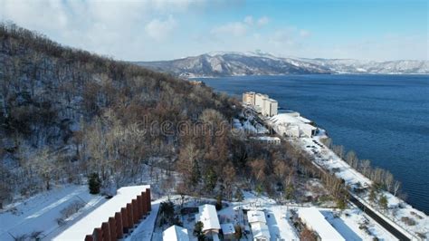 Lake Toya during Winter Season Stock Image - Image of abuta, geopark ...