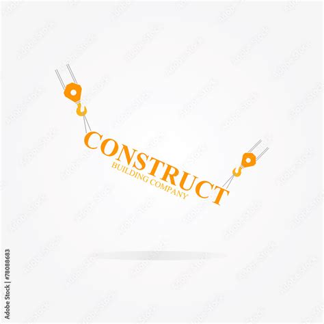 Crane logo for construction company Stock Vector | Adobe Stock