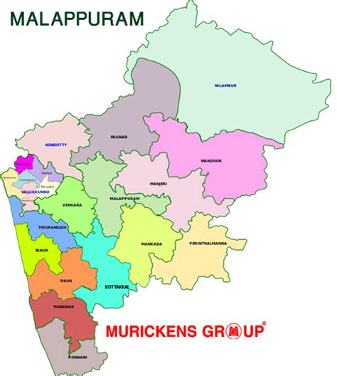 Map Of Malappuram District Kerala - Bobbie Stefanie