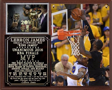 LeBron James 2016 NBA Finals MVP Photo Plaque Cleveland Cavaliers | eBay