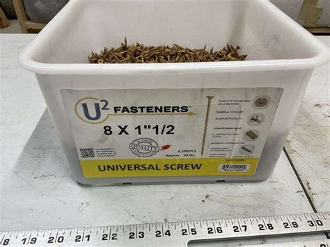 21 # Of 8 x 1" 1/2 universal screws - Legacy Auction Company