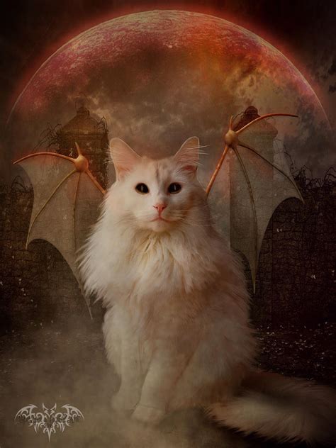 Demon Cat by SPRSPRsDigitalArt on DeviantArt