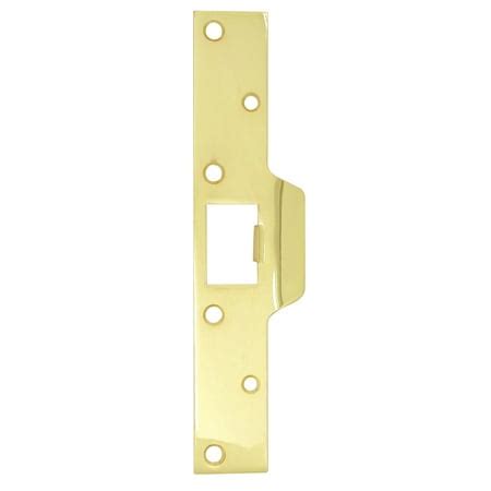 Ultra Hardware 58163 8" Brass Deadbolt Strike Plate - Walmart.com